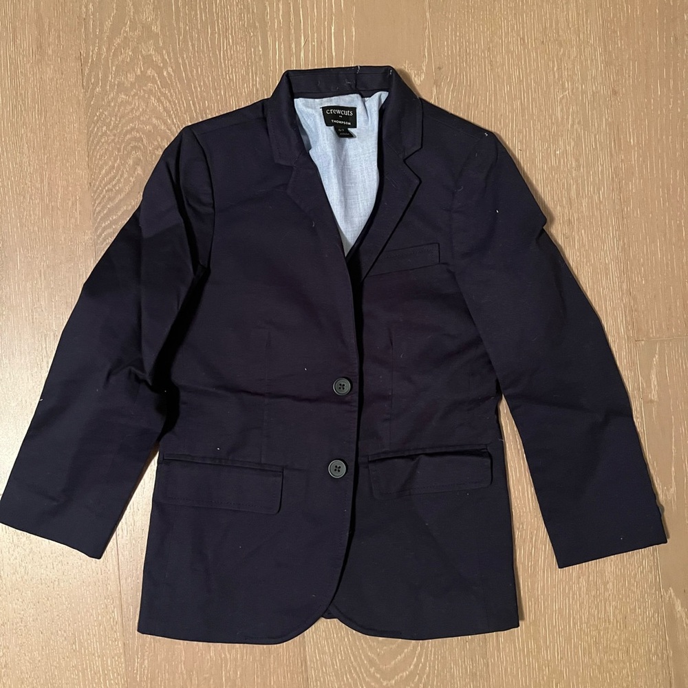 Crewcuts Boys Navy Thompson Blazer, Flex Chino – Suit Jacket, Special Occasions